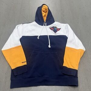 Mitchell & Ness Golden State Warriors Hoodie Men's Large Navy White Yellow Logo